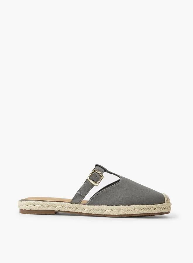 Peppermint Women Buckle Detail Mules