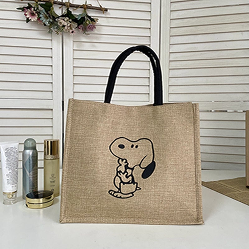 New Linen Handbag, Souvenir Tote Bag, Muji Linen Bag, Made Linen Bag - Image 5