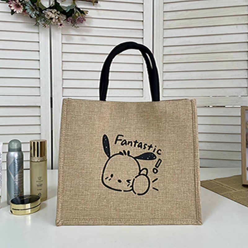 New Linen Handbag, Souvenir Tote Bag, Muji Linen Bag, Made Linen Bag - Image 4