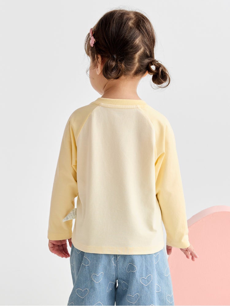 Balabala Girls' Long Sleeve Top With Graphic Front - Image 3