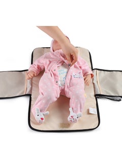 HFN Portable, Compact, Waterproof Diaper Changing Pad With Multiple Pockets and Three-layer Fabric, Rose Red  - Image 5