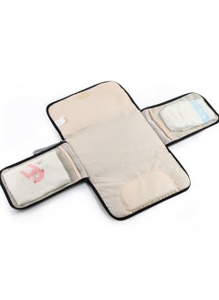 HFN Portable, Compact, Waterproof Diaper Changing Pad With Multiple Pockets and Three-layer Fabric, Rose Red  - Image 3