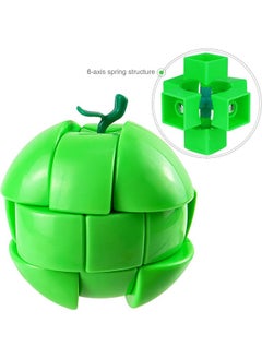 D ETERNAL Fruit Shape Stickerless Green Apple Cube Magic Puzzle Toy  - Image 2