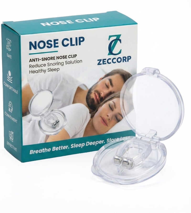 ZECCORP Anti Snoring Nose Clip Devices for Men and Women, Snoring stopper, Snore Free Magnetic Nose Clip, Snoring Solution - Image 1