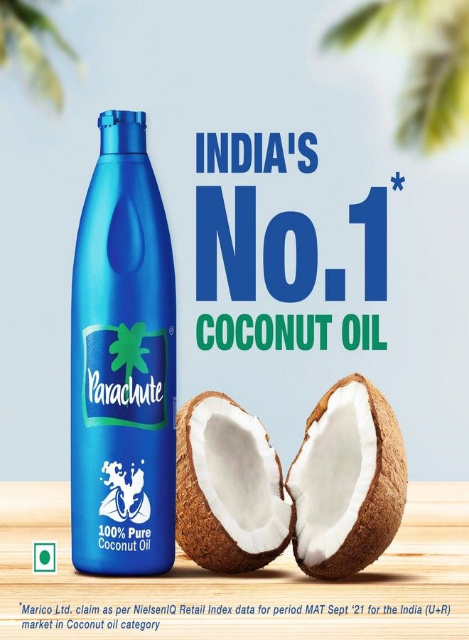 Parachute Parachute Coconut Oil - 1 L Pet Jar  - Image 2