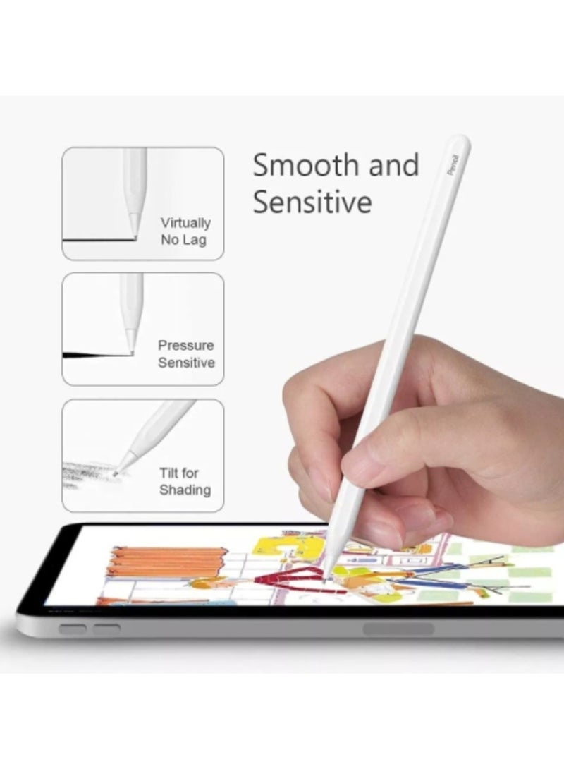 AROAQ M2 Short Metal Pen Tip for Apple Pencil 1 / 2 (White)  - Image 4