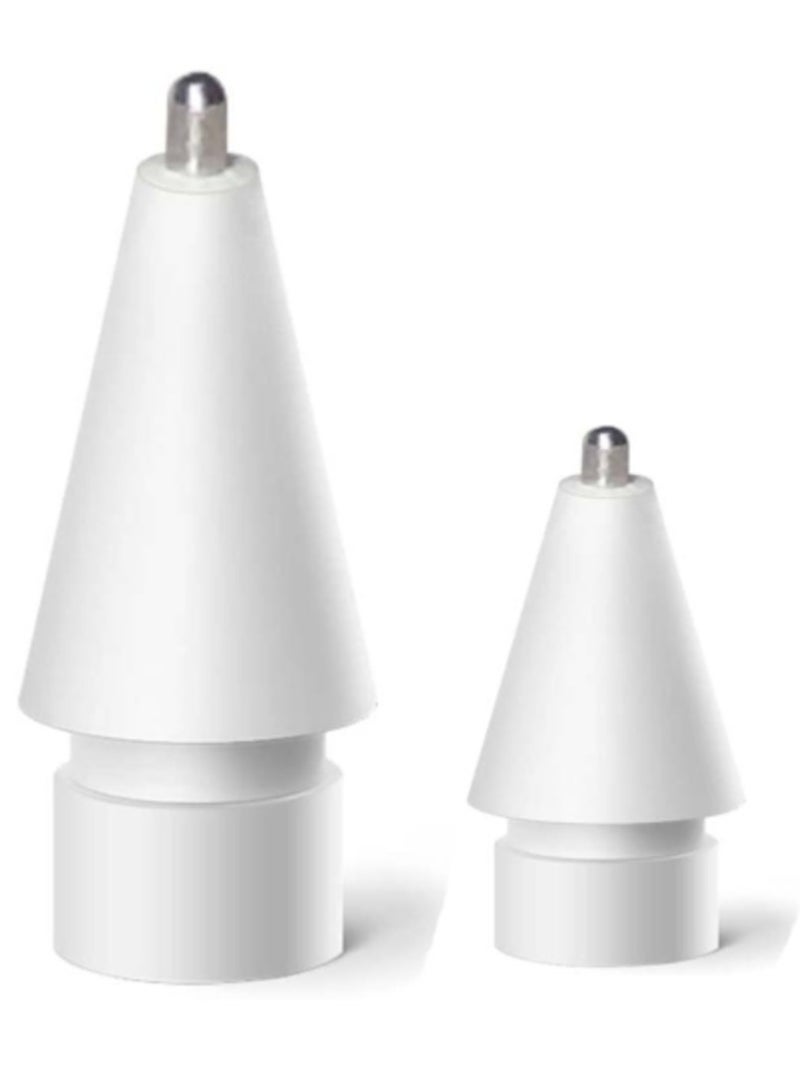 AROAQ M2 Short Metal Pen Tip for Apple Pencil 1 / 2 (White)  - Image 1