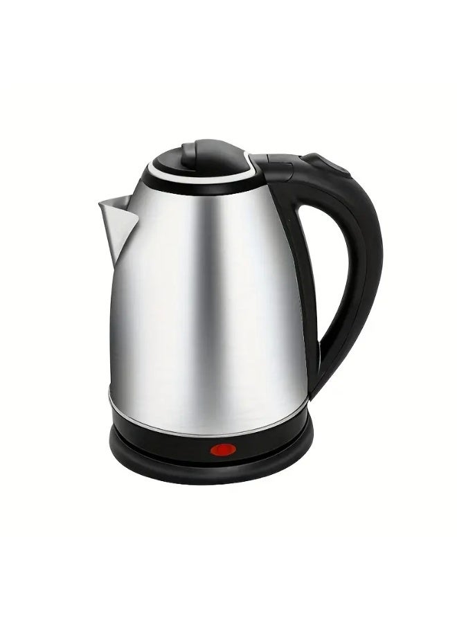 JIHAM 2.0L Stainless Steel Electric Kettle – 1500W Fast Boiling Water Heater with Auto Shut Off & Boil Dry Protection – UK Plug, 220-240V – Safe & Durable for Coffee, Tea, and Hot Beverages - Image 1