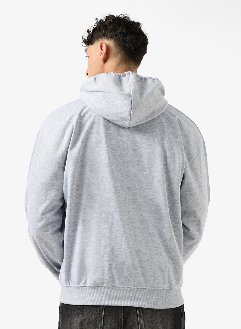 سفنتي فايف هودي بسحاب كبير مطبوع - Image 2