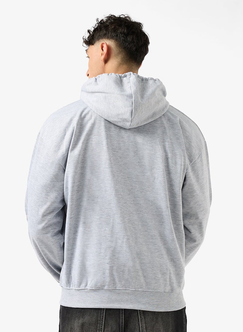 سفنتي فايف هودي بسحاب كبير مطبوع - Image 2