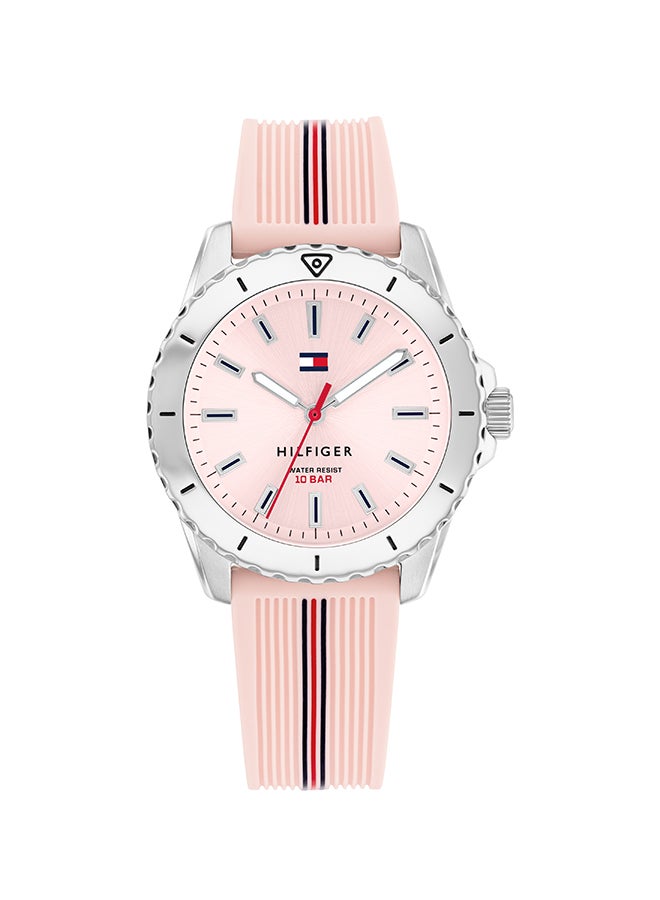 TOMMY HILFIGER ROUND ANALOG YOUTH'S BLUSH CASE WATCH - 1720052