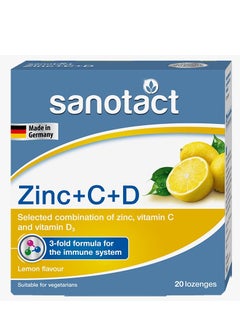 ZINC+C+D LEMON FLAVOUR - 20 Lozenges
