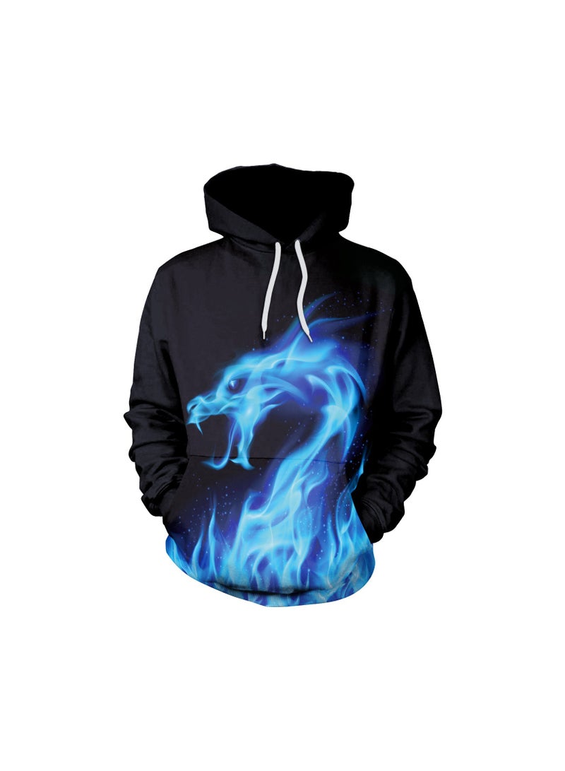 Loquat Squality 3D Printing Long Sleeved Hoodie Men/Women Multicolour - Image 1