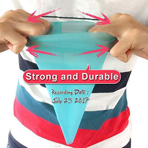 Weetiee Silicone Pastry Bags, Weetiee 3 Sizes Reusable Icing Piping Bags Baking Cookie Cake Decorating Bags (12’’+14’’+16’’)- 6 Pack - Bonus 6 Icing Couplers Fit to Wilton Standard Size Tips - Image 2
