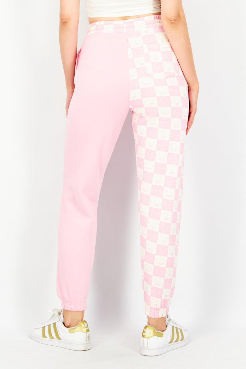 Don't Call Me Jennyfer Women Regular Fit High Waist jogger Pants, Pink - Image 2