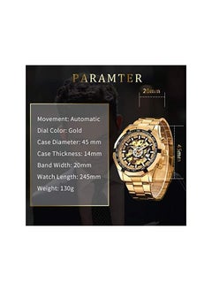 FORSINING Mens Watches, Mechanical Skeleton Stainless Steel Waterproof Automatic Self-Winding Watch for Men, Luxury X Dial Steampunk Wrist Watch  - Image 4