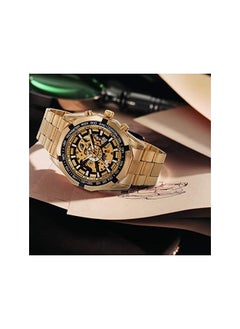 FORSINING Mens Watches, Mechanical Skeleton Stainless Steel Waterproof Automatic Self-Winding Watch for Men, Luxury X Dial Steampunk Wrist Watch  - Image 3