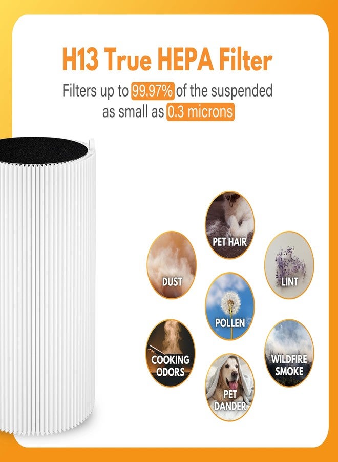 Filter-Monster.com Filter-Monster Replacement Filter Compatible with Blueair 411 Particle and Carbon Filter for Blue Pure 411, 411+, 411 Auto, and 411 Mini, 2 Pack - Image 4