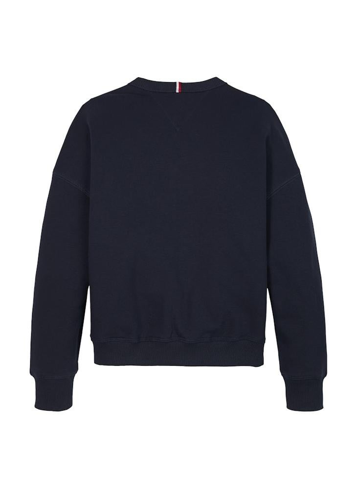 TOMMY HILFIGER - Youth Essential Logo Crew Neck Sweatshirt - Image 1