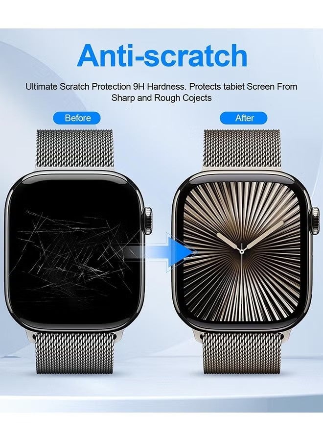 6 Pack Apple Watch 46mm (iWatch S10) Screen Protector 46mm, Self-Healing Anti-Scratch Soft TPU Screen Protector, Bubble Free, Touch - Image 5