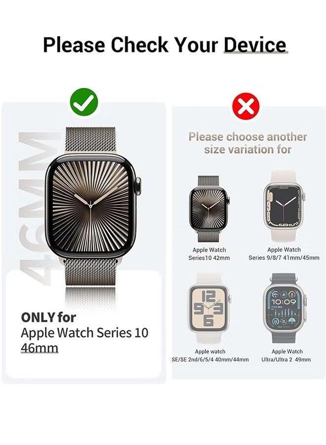 6 Pack Apple Watch 46mm (iWatch S10) Screen Protector 46mm, Self-Healing Anti-Scratch Soft TPU Screen Protector, Bubble Free, Touch - Image 3