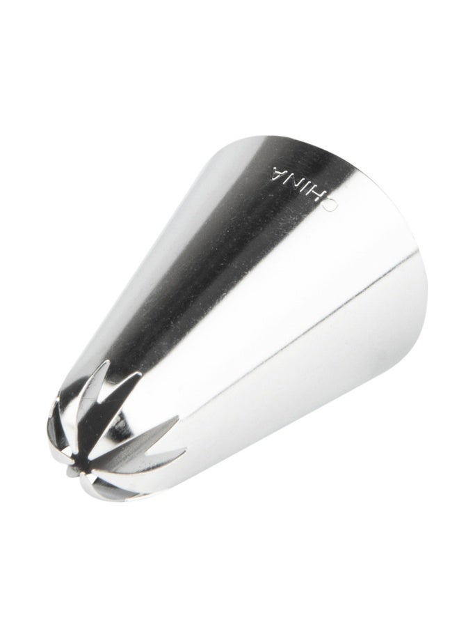 Restaurantware Pastry Tek Piping Tip, 1 Reusable Drop Flower Icing Tip - #2F, Dent-Resistant, Stainless Steel Pastry Tip, Dishwasher-Safe, Decorate Cupcakes, Cakes, or Cookies - Image 1