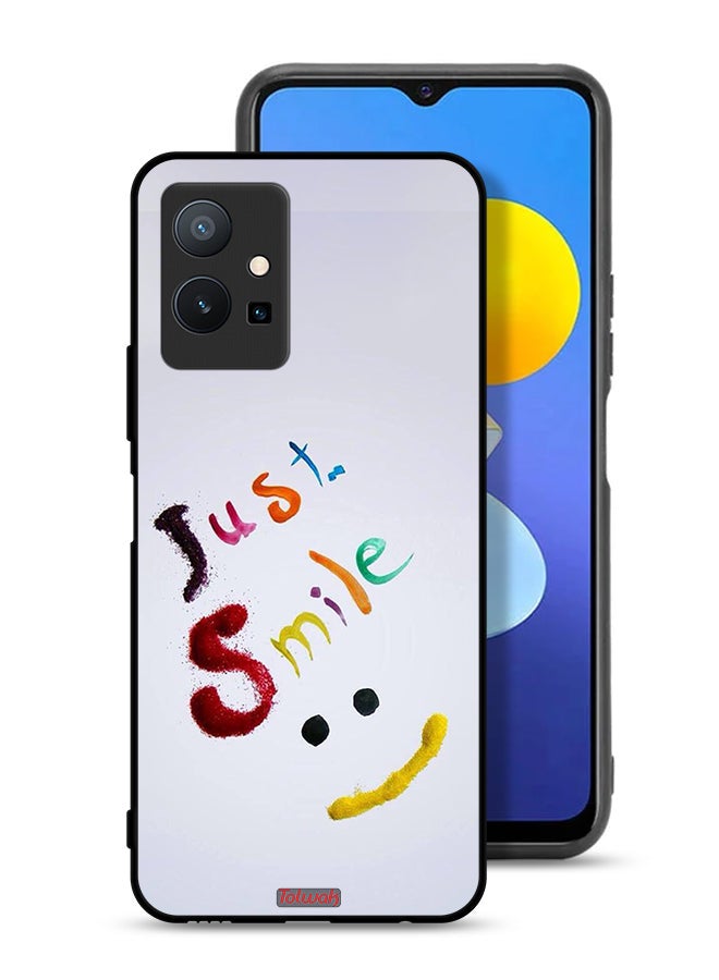 Tolwak Vivo Y75 5G Protective Case Cover Just Smile - Image 1