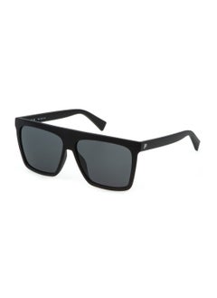 FILA نظارات شمسية للرجال بشكل مربع SFI834 600U28 - حجم العدسة: 60 مم - أسود مطفي  - Image 1