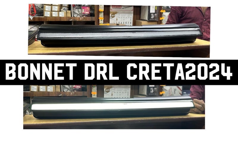 TRENDWALA Imported DRL Head Light connecting Front bonnet DRL Compatible for Creta 2024 - Image 2