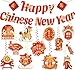 CHYAGCLT Chinese New Year Decorations 2026 Happy Chinese New Year Banner with Hanging Swirls Lunar New Year Decorations The Year of The Horse for Spring Festival Party Decorations - Image 2