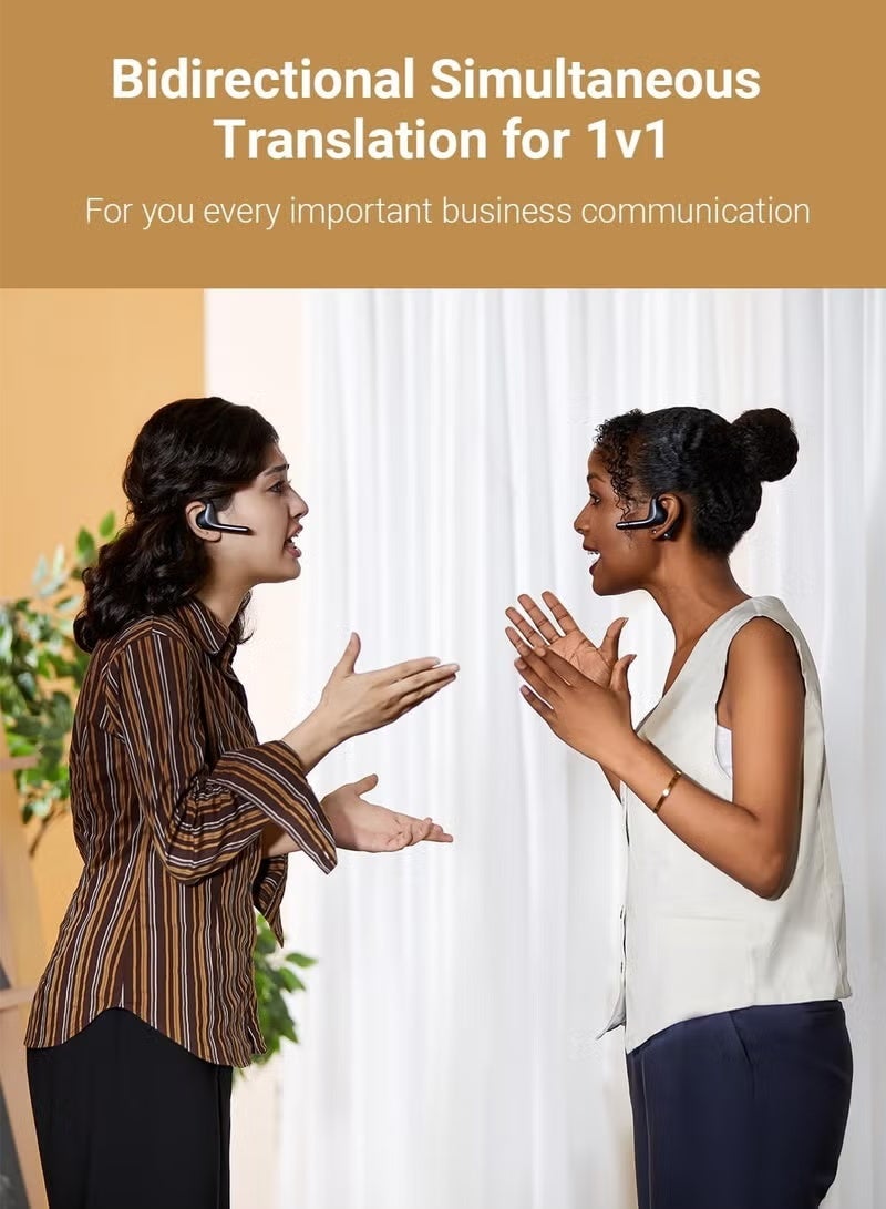 تايم كاتل Timekettle W4 Pro AI Interpreter Earbuds(Grey),جهاز المترجم الذي يدعم 40 لغة,سماعات المترجم لترجمة المكالمات والفيديو,تطبيق العمل مع نظام التشغيل iOS و Android - Image 4