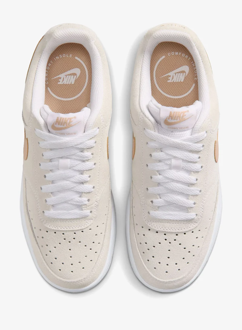 Nike WHITE/SHIMMER Court Vision Lo Sd Prm for Women | Best Price UAE