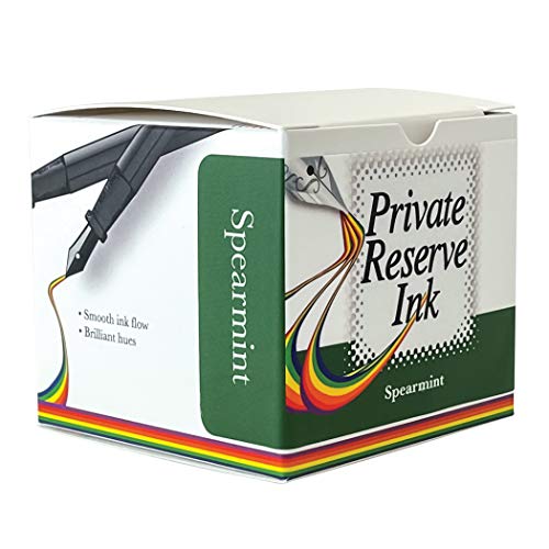 Private Reserve Ink حبر الاحتياطي الخاص بنكهة النعناع – زجاجة حبر قلم حبر 60 مل | أخضر نعناعي منعش وبارد مع تركيبة سريعة الجفاف | جودة أرشيفية ومتوازنة الحموضة | مثالي للكتابة الإبداعية والفن - Image 3