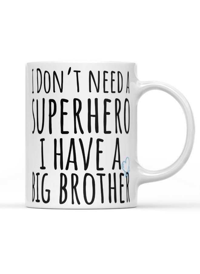 LIT Coffee Mug Big B rother Present White Mug Gift for Big Brother Elder Brother Present - Image 1