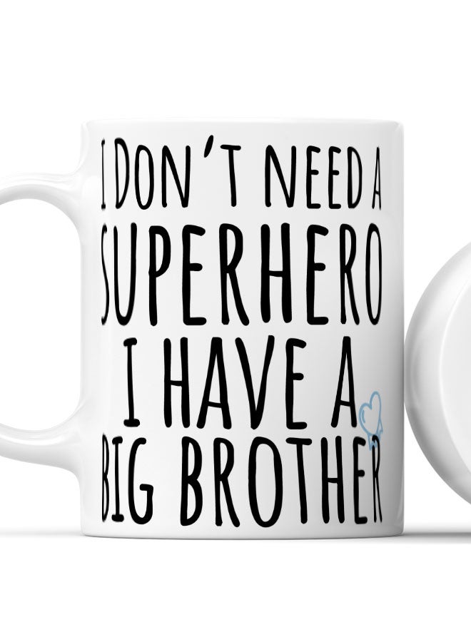 LIT Coffee Mug Big B rother Present White Mug Gift for Big Brother Elder Brother Present - Image 2