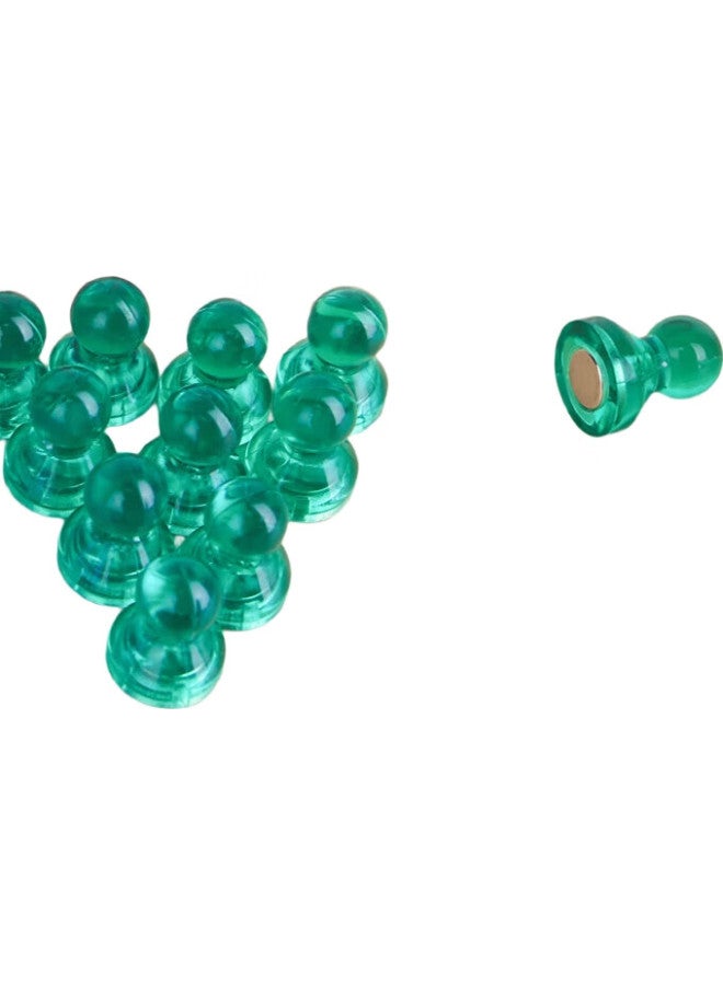Ubiquitin Youbili Strong Magnetic Pushpins, Colorful Round Magnets, Office Whiteboard Teaching Aid Magnetic Discs 15*21Mm, 10 Pieces/Tube, 8025 Green - Image 2
