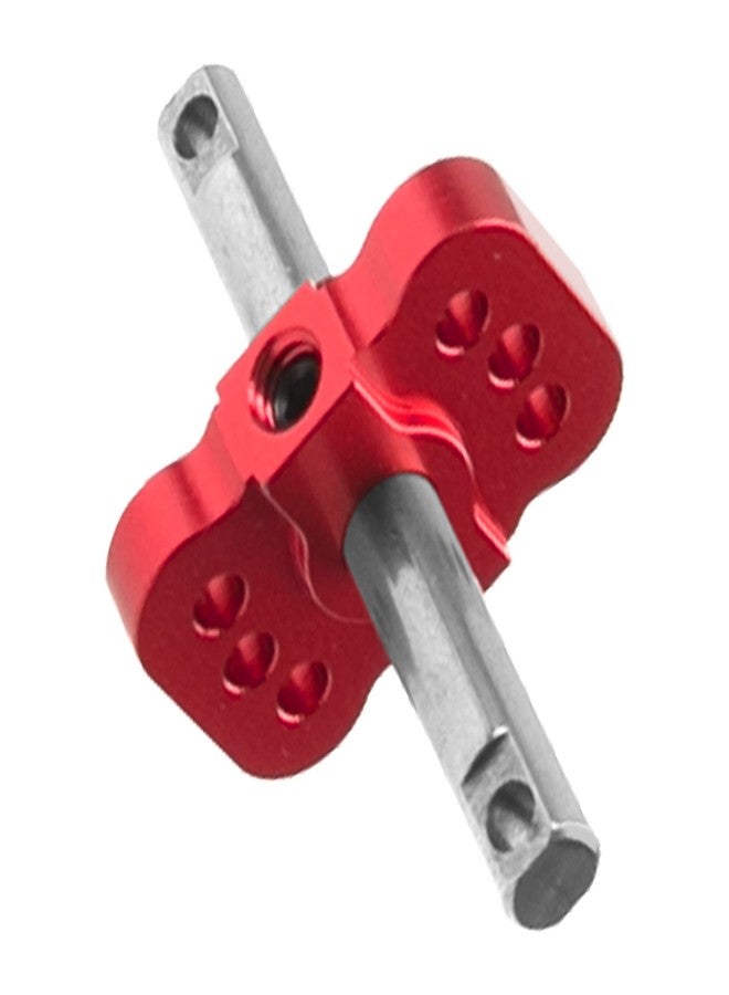 Vgoohobby Aluminum RC Differential Locker Spool 2WD Diff Locker Mounts Upgrades Part Compatible with 1/10 Traxxas Slash 2WD Rustler Stampede 2WD Bandit 2WD 1/10 RC Car (Red) - Image 4