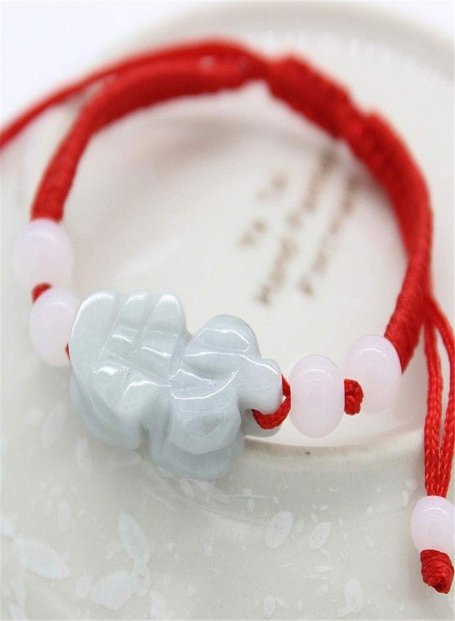 MANRUO The Best Feng Shui Red String Bracelet with Color Jade Pi Xiu/Pi Yao Bead Lucky Wealthy Amulet Brecelet Jewelry - Image 2