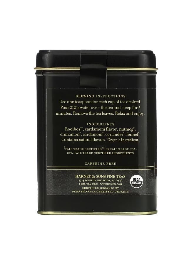 HARNEY & SONS Organic Rooibos Chai Herbal Tea Caffeine Free  4 oz 112 g - Image 2