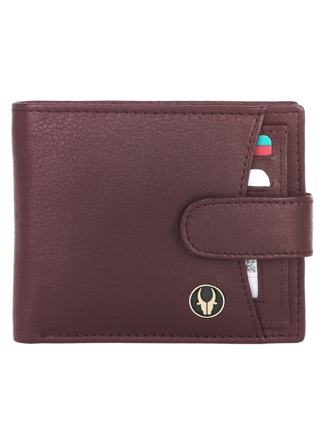 Wildhorn محفظة جلدية محمية بتقنية RFID للرجال من وايلد هورن | 8 فتحات بطاقات | 2 حجرة عملات | إغلاق بحلقة (ماروني) - Image 3