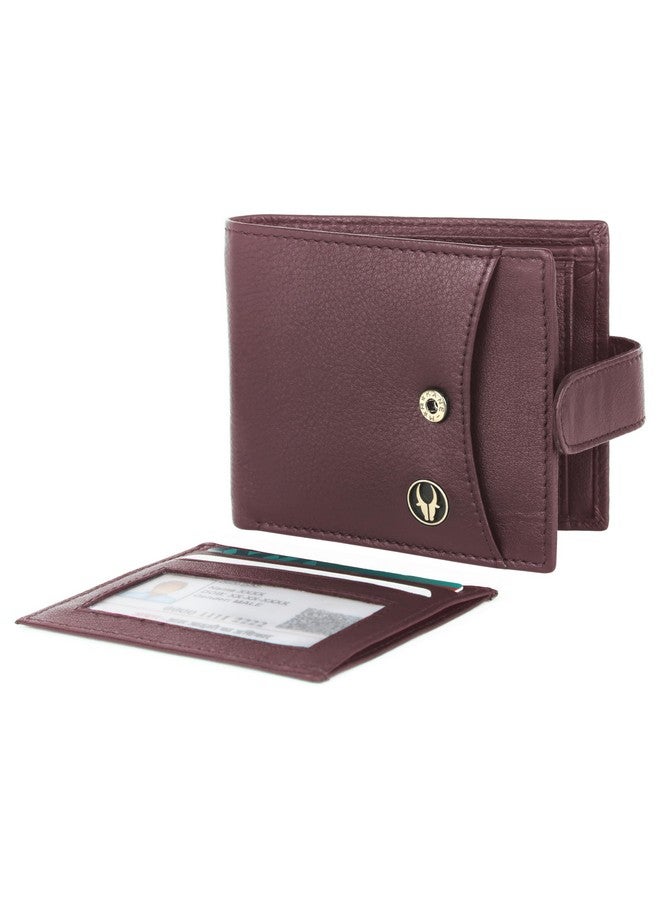 Wildhorn محفظة جلدية محمية بتقنية RFID للرجال من وايلد هورن | 8 فتحات بطاقات | 2 حجرة عملات | إغلاق بحلقة (ماروني) - Image 4