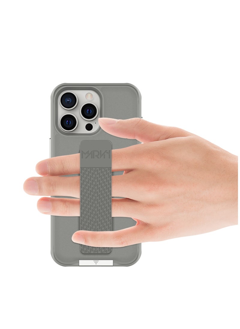MARVN - iPhone 14 Case by MARVN Special Case for iPhone 14/14Plus/14 Pro/14 Pro Max – Grey, Full Shockproof Protection, Slim Design, Retractable Kickstand, Wireless Charging Compatibility, Raised Camera & Screen Protection - Image 1