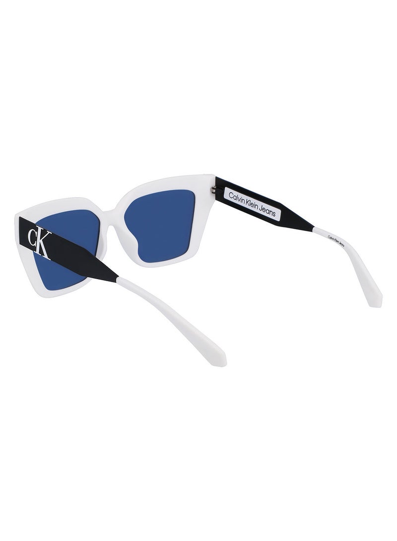 Calvin Klein Jeans Full Rim Bio Injected Butterfly Calvin Klein Jeans Sun Ckj22639S 5515 (100) White - Image 3