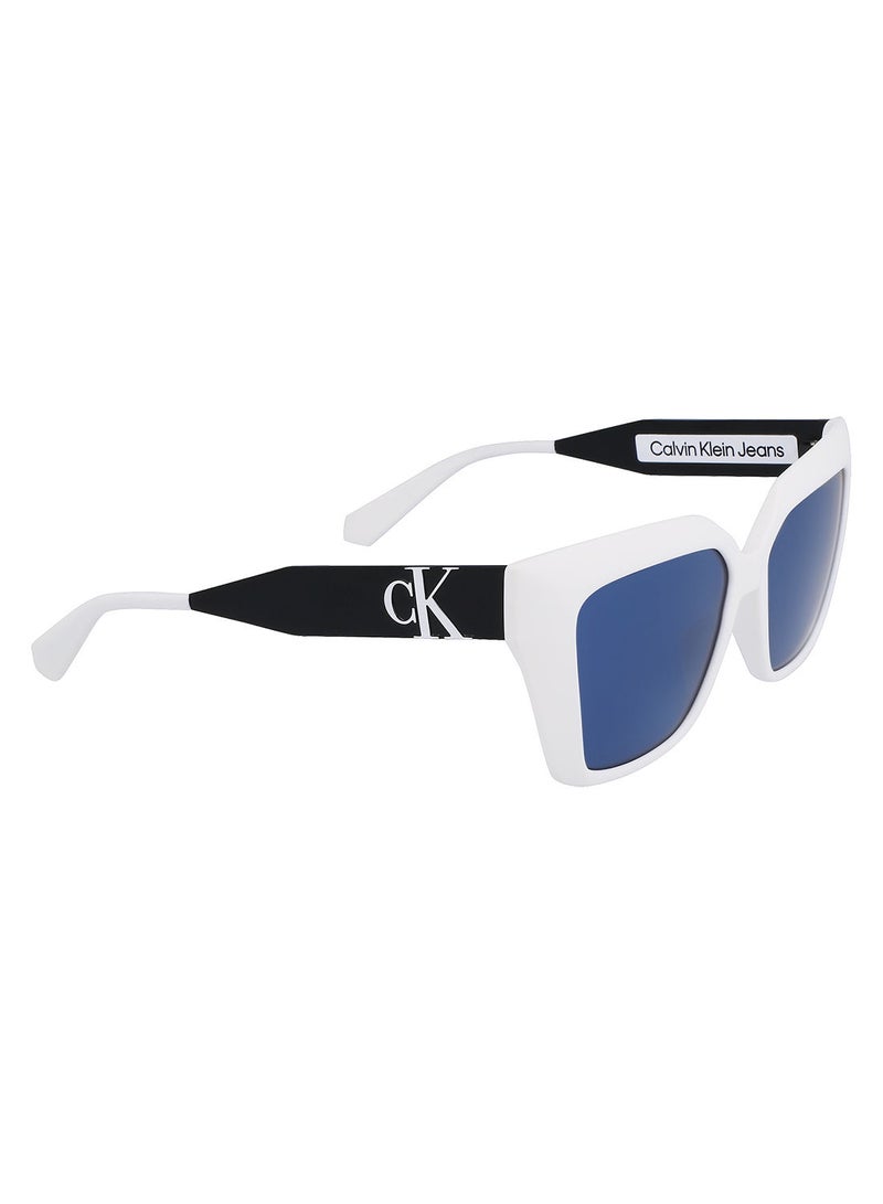 Calvin Klein Jeans Full Rim Bio Injected Butterfly Calvin Klein Jeans Sun Ckj22639S 5515 (100) White - Image 2