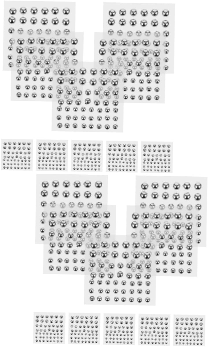 20sheets Self Adhesive Stickers for Face Nail Hair Gem Embellishments for Makeup Crafts Parties Flat Back for Creative Decor - Image 1