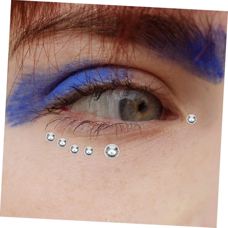 20sheets Self Adhesive Stickers for Face Nail Hair Gem Embellishments for Makeup Crafts Parties Flat Back for Creative Decor - Image 3