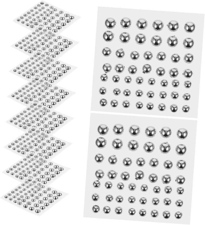 20sheets Self Adhesive Stickers for Face Nail Hair Gem Embellishments for Makeup Crafts Parties Flat Back for Creative Decor - Image 5