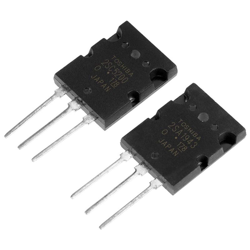 klarako 5 Pair Audio Transistors, 5pcs 2SA1943 with 5pcs 2SC5200 High Power Matched Silicon Audio Transistors - Image 4