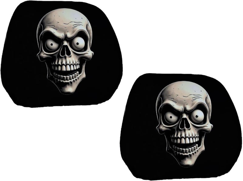Horror Holiday Seat Covers Machine Washable Polyester SUV Auto Interior Gift Funny Car Decoration - Image 1
