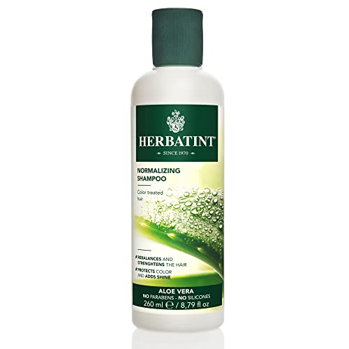 Herbatint Color Safe Shampoo for ColorTreated Normal Hair Aloe Vera to Rebalance Strengthen Add Shine No Parabens Silicones Gluten 88 Fl Oz